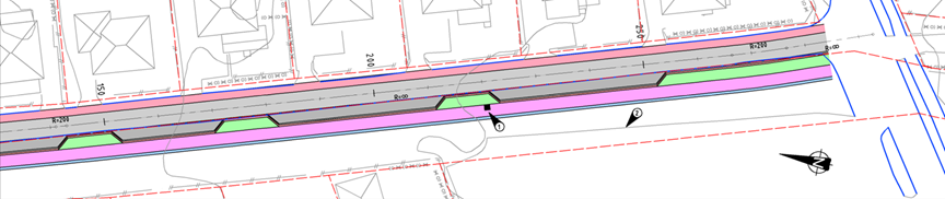 kartvisning av arbeid i vestfoldgaten - Klikk for stort bilde